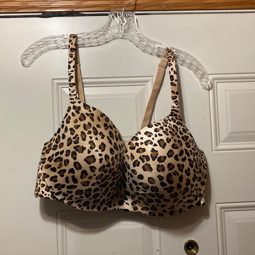 Cacique Leopard‎ Print Bra - Nude/Tan 46C